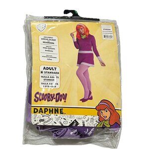 Scooby Doo Daphne Costume Adult Size 8 (Medium) - Dress, Headband and Scarf